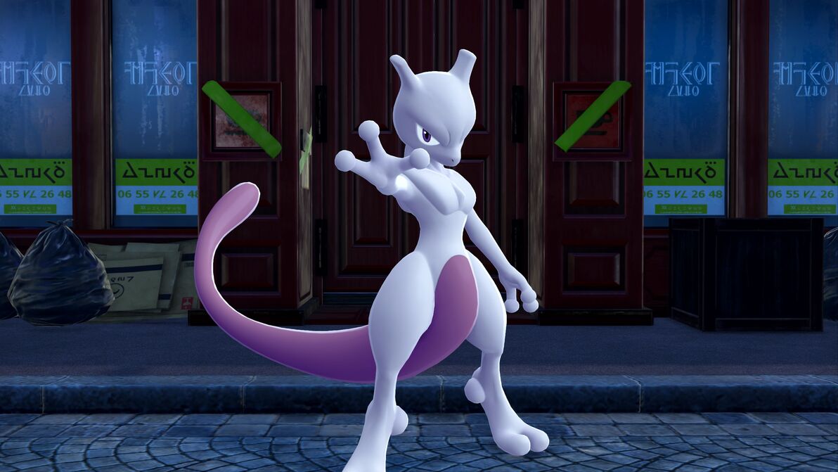 Mewtwo y sus dos megapiedras